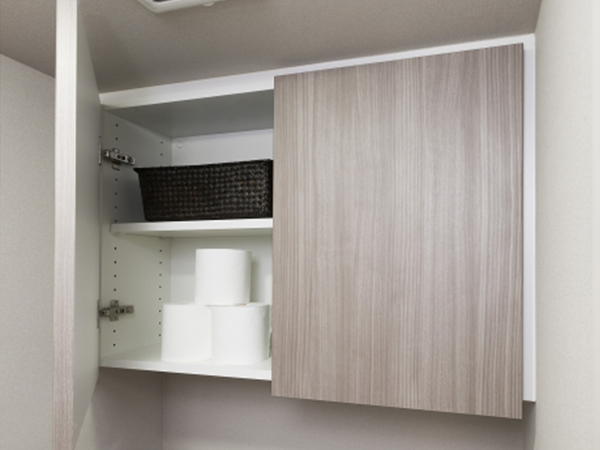 トイレをおしゃれにするリフォーム術｜内装・収納で差がつくポイント-吊戸棚