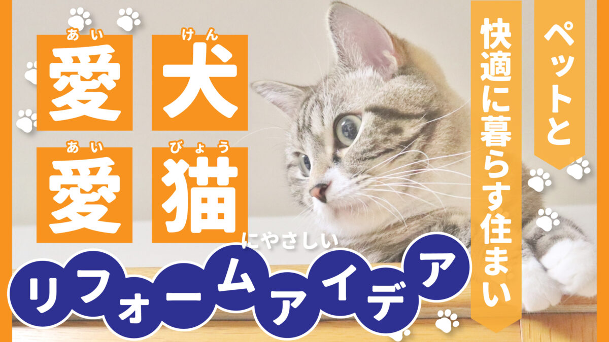 ペットと快適に暮らす住まい｜愛犬・愛猫にやさしいリフォームアイデア-アイキャッチ