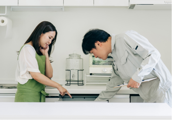 既存食洗機の撤去